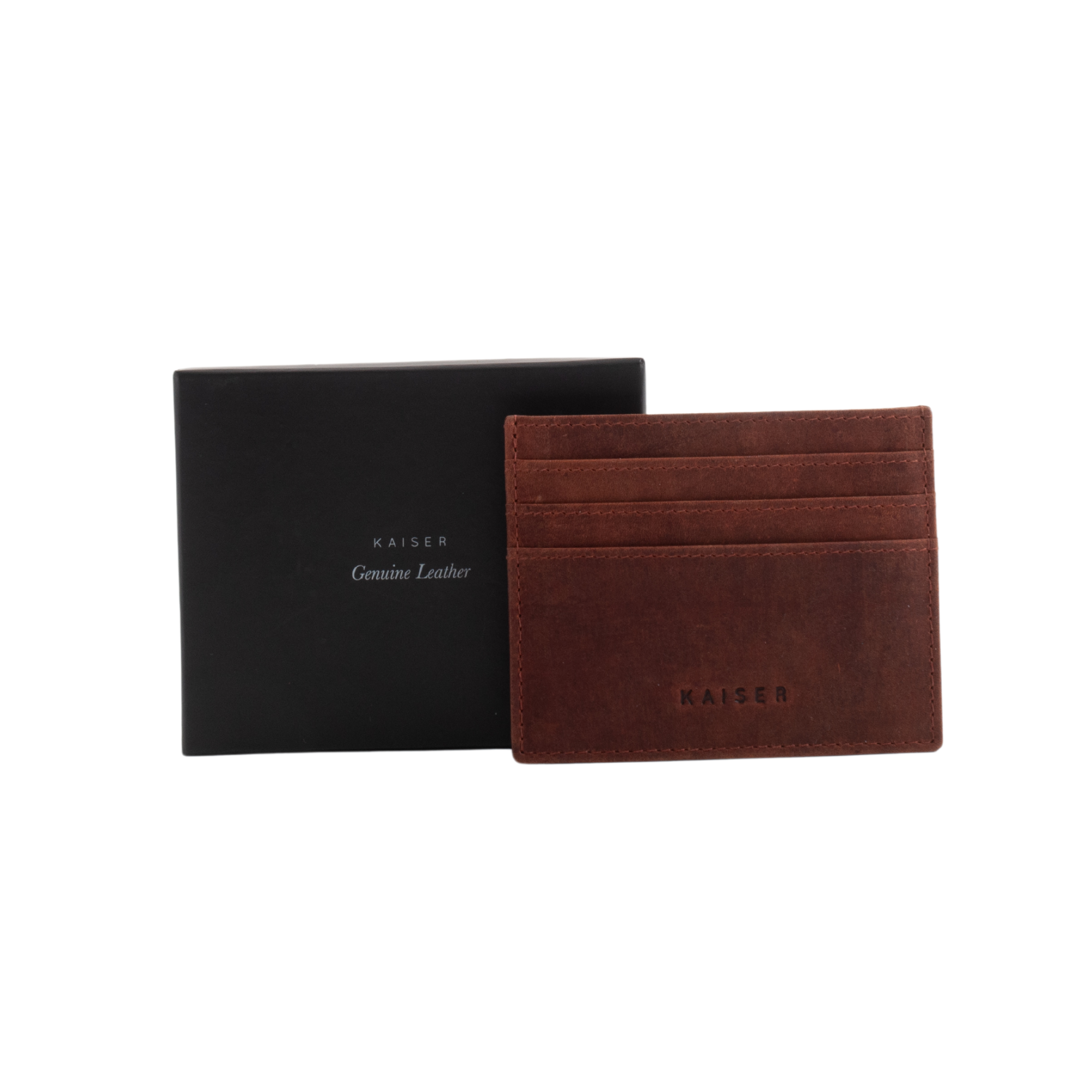 Kaiser Genuine Leather Card Wallet - Cognac